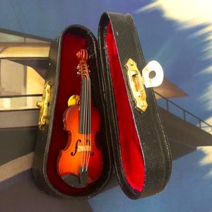 Mini Violin Pin with case